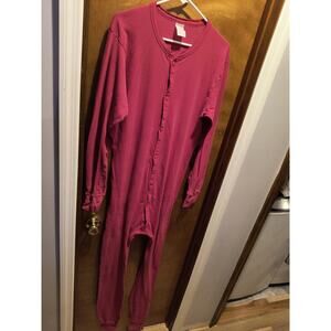 936.  Men's Red Union Suit Large